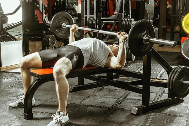 man workingout in the local gym